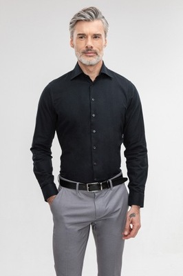 Czarna bawełniana koszula GIACOMO CONTI rozmiar M