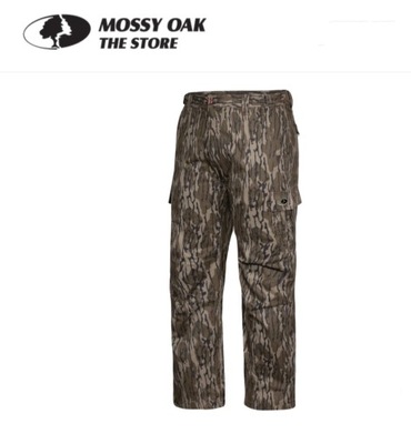 Spodnie Mossy Oak MILITARY L bawełna kamuflażowe wędkarskie mocne