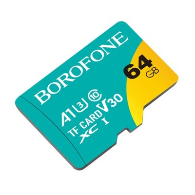 Borofone Karta pamięci MicroSD 64GB SDXC Class10 95MB/s