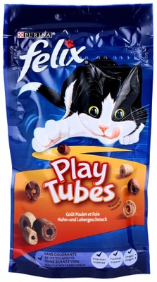 Przysmaki dla kotów Felix Play Tubes Kurczak Wątróbka 50g