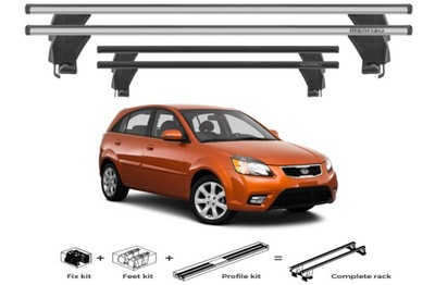 MALETERO DE TECHO ALUMINIO KIA RIO (DE) HATCHBACK MODELO DE 2005> 2011  