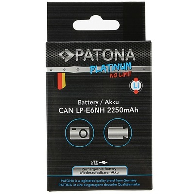 akumulator PATONA Platinum Canon LP-E6NH z USB-C