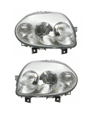 Renault clio ii thalia фара лампа передняя левая + правая набор противотуманная фара фото №1