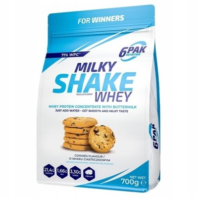 Białko 6PAK Milky Shake Whey 700g Ciasteczko