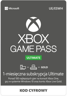 Subskrypcja Xbox Game Pass Ultimate 1 miesiąc