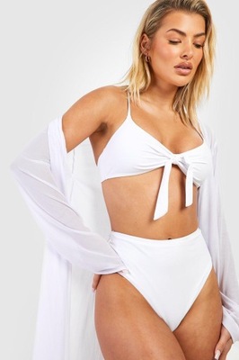 BOOHOO BIAŁE BIKINI KOMPLET 71F XXJ__L