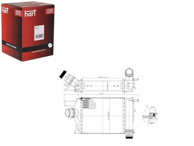ІНТЕРКУЛЕР РАДІАТОР ПОВІТРЯ DACIA DOKKER 12- HART