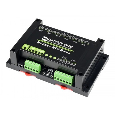 Moduł z 8 przekaźnikami sterowany RS485 Modbus RTU