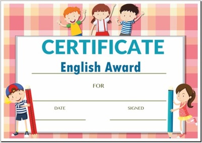 Dyplom Język Angielski format A4