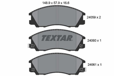 ZAPATAS DE FRENADO HYUNDAI PARTE DELANTERA TERRACAN 02- 2405901  