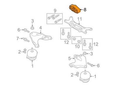 2015 2017 mustang кронштейн подушка коробки передач фото №1