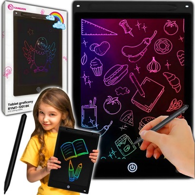 Znikopis Tablet Graficzny do Rysowania Tablica dla Dzieci 12" MULTIKOLOR XL