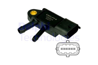 DELPHI SENSOR DE PRESIÓN GASES DE ESCAPE CADILLAC BLS OPEL ASTRA H SAAB 9-3  