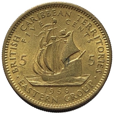 80581. Państwa Wschodniokaraibskie - 5 centów - 1956r.