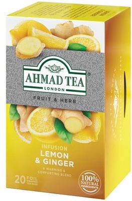 Ahmad Tea soczysta cytryna i rozgrzewający imbir