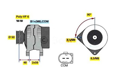 ГЕНЕРАТОР (14V, 140A) ПІДХОДИТЬ DO: AUDI A4 ALLROAD B8, A4 B8, A5, Q5 2.0D 11