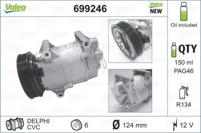 VALEO 699246 КОМПРЕССОР, КОНДИЦИОНЕР