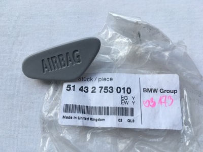 Заглушка подушка безопасности стойка mini r55 r56 clubman cooper фото №1