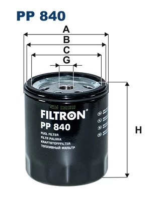 PP840 FILTER FUEL  