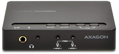 ZEWNĘTRZNA KARTA DŹWIĘKOWA MUZYCZNA Axagon ADA-71 USB 7.1 SOUNDbox