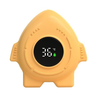 Termometr do kąpieli Wodoodporny pomiar Cartoon Universal Rocket żółty