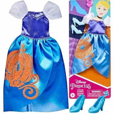 Disney Sukienka i Buciki dla Lalki Kopciuszek E2541 E6616 Hasbro
