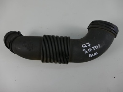 Audi q7 4l 3.0 tdi шланг воздуха труба интеркулер воздухозаборник фото №1