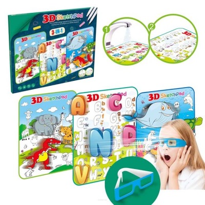 TABLICA DO RYSOWANIA 3D PLANSZA SUCHOŚCIERALNA