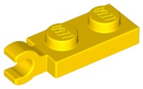 LEGO 63868 Płytka 1x2 z zaczepem żółta