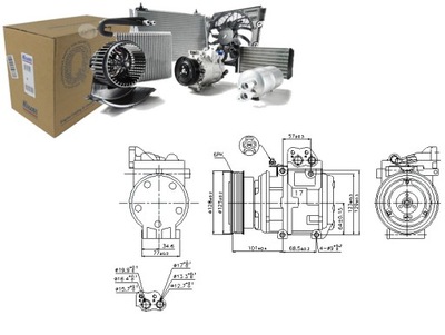 COMPRESOR DE ACONDICIONADOR HYUNDAI TUCSON KIA SPORTAGE  