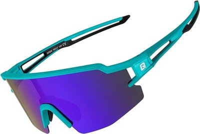 ROCKBROS Okulary Spolaryzowane UV400 Niebieskie