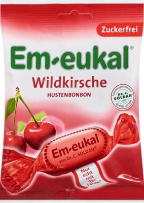 Em-eukal Wildkirsche Cukierki bez Cukru 75 g