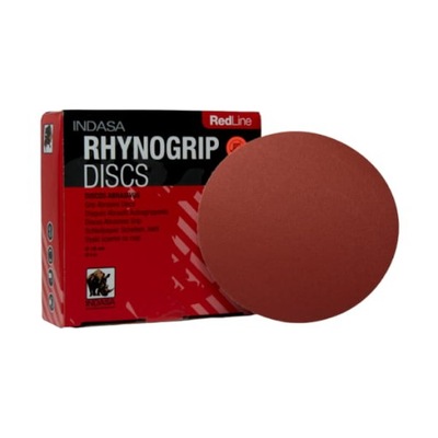 KRĄŻEK БУМАГА ŚCIERNY NA ЛИПУЧКЕ 125MM INDASA RHYNOGRIP RED LINE P 800 50SZT.