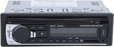 Radio samochodowe Tbest 1-DIN 4x60W AUX, MP3, USB, FM, pilot, LCD