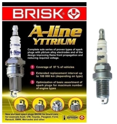 СВІЧКА ЗАПАЛЮВАННЯ BRISK A-LINE A12 0026 DR15YCY