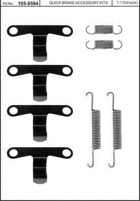 RESORTES PARA ZAPATAS DE FRENADO VOLVO 240 74-  