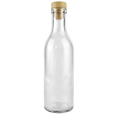 Butelka szklana okrągła COGNASAISE 250ml z korkiem ZESTAW 9sztuk