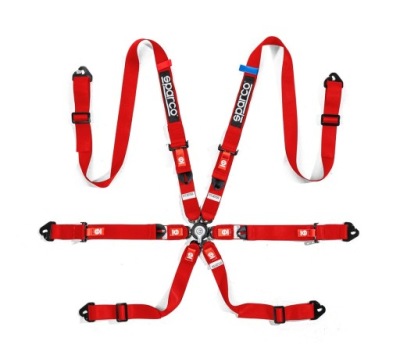 Ремни sparco 6-pkt fia 2" competition h-2 красные 04821h1rs фото №1