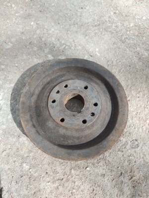 Stare stalowe koło pasowe na dwa paski 13 mm