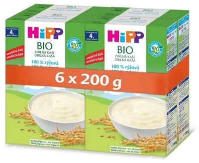 HiPP Orgaic Kaszka zbożowa 100% ryż 6×200g
