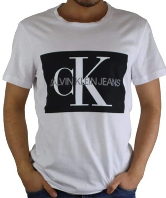Koszulka męska Calvin Klein Jeans Biała L oryginał