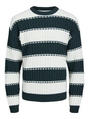 Jack&Jones sweter zielony okrągły rozmiar XL