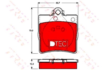 Trw тормозные колодки тормозные chrysler crossfire 3.2 фото №1