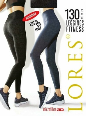 SPORTOWE Legginsy Lores FITNESS leginsy CZARNE