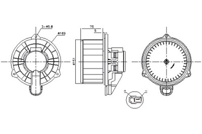 NISSENS VENTILADOR SOPLADORES HYUNDAI ACCENT V CRETA SOLARIS KIA RIO IV  