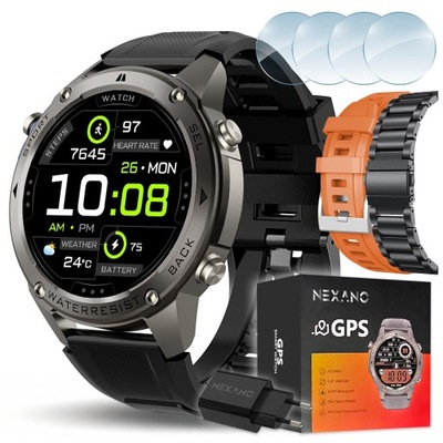 SMARTWATCH MĘSKI GPS ZEGAREK WODOODPORNY IP69K MENU PL ROZMOWY AMOLED SPORT