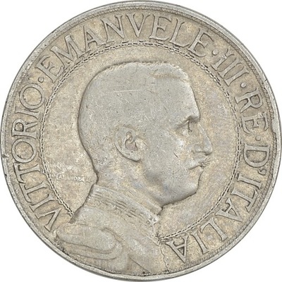 14.WŁOCHY, VITT.EMANUEL III, 2 LIRY 1908