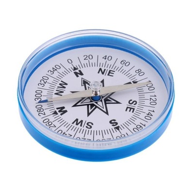 Okrągły duży kompas o średnicy 4 cali do nauczania na świeżym powietrzu i w klasie w kolorze niebieskim