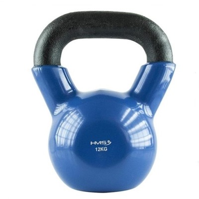 KETTLEBELL NIEBIESKI HANTLA WINYLOWY 12KG HMS KNV