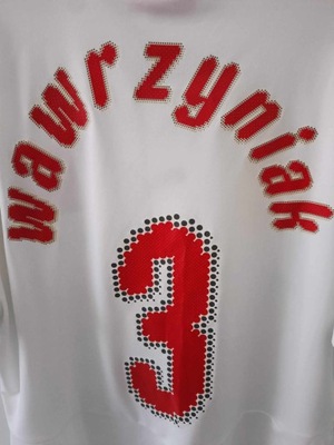 Koszulka meczowa Polska 2008 Jakub Wawrzyniak z AUTOGRAFEM!